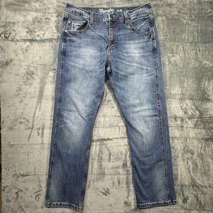 Wrangler Retro Jeans Mens 36x33 (34x31) Slim Boot Cowboy Western Denim Workwear